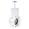 Valterra 4 PVC Gate Valve sliphub fittings with stainless steel paddle for KoiSlurry Ponds Aquaculture Sewer lines more White 6401
