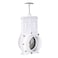 Valterra 4 PVC Gate Valve sliphub fittings with stainless steel paddle for KoiSlurry Ponds Aquaculture Sewer lines more White 6401