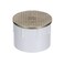 Zurn CO2450PV4 Adjustable Floor Cleanout Nickel Top 4 PVC Brass