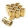 Hooshing 10PCS Brass Coupling 14 x 14 NPT Female Coupler Hex Head Pipe Fitting