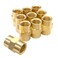 Hooshing 10PCS Brass Coupling 14 x 14 NPT Female Coupler Hex Head Pipe Fitting