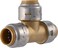SharkBite Max 12 Inch Tee Push to Connect Brass Plumbing Fitting PEX Pipe Copper CPVC PERT HDPE UR362A
