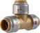 SharkBite Max 12 Inch Tee Push to Connect Brass Plumbing Fitting PEX Pipe Copper CPVC PERT HDPE UR362A