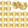 Hicarer 100 Pcs 38 Inch Brass Compression Cap Stop Valve Cap Flare Tube Gas Line Cover Pipe Fittings Brass Compression Fitting