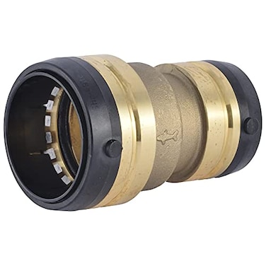 SharkBite 2 Inch x 112 Inch Reducing Coupling Push to Connect Brass Plumbing Fitting PEX Pipe Copper CPVC PERT HDPE UXL015441