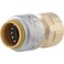 SharkBite Max 12 x 12 Inch FNPT Adapter Push To Connect Brass Plumbing Fitting PEX Pipe Copper CPVC PERT HDPE UR072A