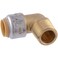 SharkBite Max 12 Inch x 12 Inch 90 Degree Male Adapter Elbow Push to Connect Brass Plumbing Fitting PEX Pipe Copper CPVC PERT HDPE UR280A