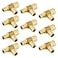 EFIELD 10Pack 34 x12X 12 Pex Reducing Tee Brass Barb Crimp Fittings ASTM F1807PEX1807082