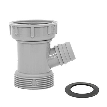 Cinsda Kitchen Sink Drain Pipe Adapter Wye YShaped Strainer Connector Waste Outlet Male Female Thread Fitting with Dishwasher Input