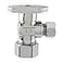 Plumb Pak Keeney PP61PCLF 12 Nominal Copper by 38 OD Lead Free Quarter Turn Angle Valve 12 x 38 Chrome