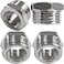 Beduan Brass Water Line Adapter G 12 to Compression 38 Reducer Hose Pipe Adapter Compression Fitting for Kitchen Bathroom Faucet Supply Hose Stop Valve Pipe Connector Pack of 4