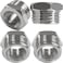 Beduan Brass Water Line Adapter G 12 to Compression 38 Reducer Hose Pipe Adapter Compression Fitting for Kitchen Bathroom Faucet Supply Hose Stop Valve Pipe Connector Pack of 4