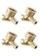 EFIELD Pack of 4 Pex Fitting 12 Inch x 12 Inch Female NPT DropEar Elbow Brass FittingsPEX18072254PCS