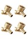 EFIELD Pack of 4 Pex Fitting 12 Inch x 12 Inch Female NPT DropEar Elbow Brass FittingsPEX18072254PCS