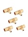 EFIELD Pack of 5 1 x1x 12 Pex Reducing Tee Brass Barb Crimp Fittings For Pex Tubing ConnectionPEX1807086
