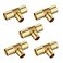 EFIELD Pack of 5 Efield 1 x1x 34 Pex Reducing Tee Barb Crimp Brass Fittings For Pex Tubing ConnectionPEX1807090