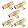 EFIELD 5Pack Pex A Full Flow Expansion Brass Fitting 34x 34x 12 Reducing Tee ONLY For PexA Tubing Connection ASTM F1960PEX19601205PCS