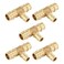 EFIELD 5Pack Pex A Full Flow Expansion Brass Fitting 34x 34x 12 Reducing Tee ONLY For PexA Tubing Connection ASTM F1960PEX19601205PCS