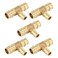 EFIELD 5Pack Pex A Full Flow Expansion Brass Fitting 34x 34x 12 Reducing Tee ONLY For PexA Tubing Connection ASTM F1960PEX19601205PCS