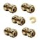 EFIELD Pack of 5 12 Inch Straight Coupling PushFit Fitting to Connect Pex Copper CPVC Free Clip ToolPF0035PCS