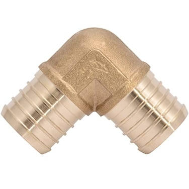 SharkBite 114 Inch Crimp 90 Degree Elbow Brass Plumbing Fitting PEX Pipe PERT UC0235