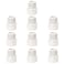 FangKingNo 10pcs 34 Inch 2Way PVC Male Threaded Adapter Adaptador macho Fittings Socket x Male Pipe Thread Coupling Schedule 4010 Pack White 075 Inch