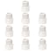 FangKingNo 10pcs 34 Inch 2Way PVC Male Threaded Adapter Adaptador macho Fittings Socket x Male Pipe Thread Coupling Schedule 4010 Pack White 075 Inch