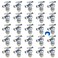 SUNGATOR 25Pack Angle Stop Valve Angle Water Shut Off Valve 12 x 38 Inch Compression Toilet Water Shutoff 14 Turn No Lead Brass PushtoConnect Plumbing Fittings for PEX Pipe Copper CPVC