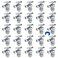 SUNGATOR 25Pack Angle Stop Valve Angle Water Shut Off Valve 12 x 38 Inch Compression Toilet Water Shutoff 14 Turn No Lead Brass PushtoConnect Plumbing Fittings for PEX Pipe Copper CPVC