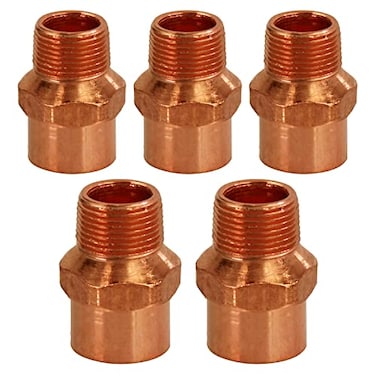 SUPPLYGIANT Supply Giant DDNA01205 Male Adapter Reducing Fitting Sweat x MIP Connections 12 X 14 Copper