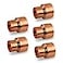 SUPPLYGIANT DDSD03425 Reducing Copper Coupling Fittings With Sweat Ends And Rolled Tube 34 X 12 Inch