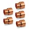 SUPPLYGIANT DDSD03425 Reducing Copper Coupling Fittings With Sweat Ends And Rolled Tube 34 X 12 Inch