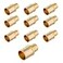 EFIELD Pack of 10 Barb Crimp Pex 12 x 12 Male Sweat Copper Adapter Inside Copper Tube Brass FittingPEX1807116