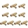 EFIELD Pack of 10 Efield 34 X 34 X 12 Pex Reducing Tee Brass Barb Crimp Fittings ASTM F1807PEX1807077