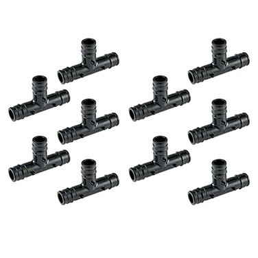 EFIELD 10Pack Poly PPSU PexA Expansion Fitting 34 X 34 X 34 Tee For Pex A TubingPipe Only ASTM F1960PPSU1960016