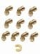 EFIELD Pack of 10 12 Inch Elbow PushFit Brass Fitting to Connect Pex Copper CPVC Free Disconnect Clip ToolPF045