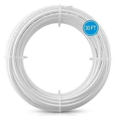 HAOCHEN 30FT 14 Inch ODRO Water TubingNSF Pipe for ROReverse Osmosis Water Purifier Filter SystemBPA free Flexible Plastic Hosewhite