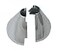KEENEY K85721 Clip on Deep Flange Cover for 12 in Pipe Silver