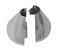 KEENEY K85721 Clip on Deep Flange Cover for 12 in Pipe Silver