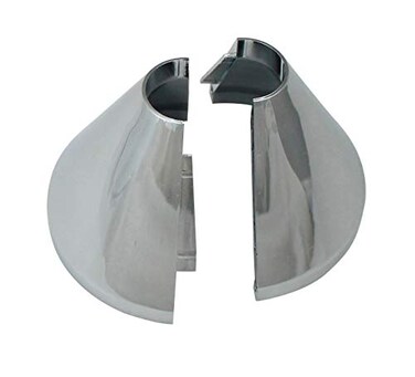 KEENEY K85721 Clip on Deep Flange Cover for 12 in Pipe Silver