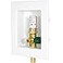 EFIELD Pex Ice Maker Outlet Box 12Inch Pex F1960 Expansion Fitting Connection with Installed 14Turn Ball Valve White with Copper ArrestorIM008