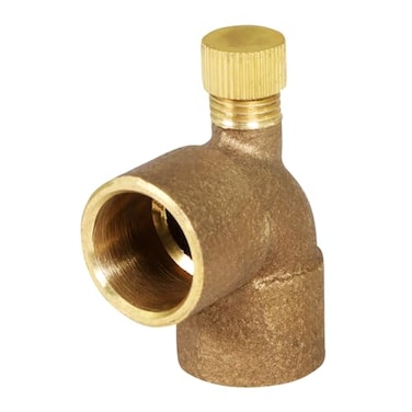 SUPPLYGIANT Supply Giant CCDL0340NL 34 Cast No Lead Brass 90 Degree Elbow with Sweat Connects and Drain Caps