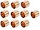 EZ-FLUID 10pcs EZFLUID Plumbing 1 Solder LF Copper Pipe End CapPressure Copper Cap Plug Fitting with Sweat Solder Connection for ResidentialCommercial