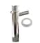 EZ-FLUID EZFluid Thick Heavy Duty 17GA Chrome Brass 112 X 8 Dishwasher Branch Tailpiece Slip Joint Direct Connect with 78 Dishwasher Drain Hose OutletBrass NutFlanged Sink Drainage PipePTrap