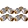 SharkBite Max 12 Inch 90 Degree Elbow Pack of 4 Push to Connect Brass Plumbing Fitting PEX Pipe Copper CPVC PERT HDPE UR248A4