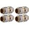 SharkBite Max 12 Inch Coupling Pack of 4 Push to Connect Brass Plumbing Fitting PEX Pipe Copper CPVC PERT HDPE UR008A4