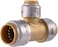 SharkBite Max 34 Inch x 34 Inch x 12 Inch Reducing Tee Push To Connect Brass Plumbing Fitting PEX Pipe Copper CPVC PERT HDPE UR412A