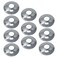 PROCURU 12Inch CTS 58 OD E1711 Escutcheon Wall Pipe Cover ChromePlated Steel with SureGrip New Work Installation for 12 Copper Pipe and 12 PEX Tubing 10Pack