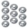 PROCURU 12Inch CTS 58 OD E1711 Escutcheon Wall Pipe Cover ChromePlated Steel with SureGrip New Work Installation for 12 Copper Pipe and 12 PEX Tubing 10Pack