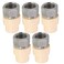 Midline Valve TTDQG012OM5 Female x CPVC Adapter Transition Pipe Fitting Durable Over Molded OnePiece Design 12 in Stainless Steel 5 Pack